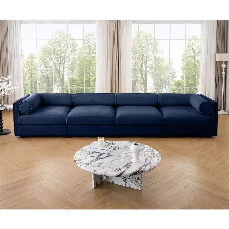 Modular Sectional Sofa with Storage, Cylindrical Backrest and Armrests Deep Comfortable Seating,Durable and Supportive for Living Room