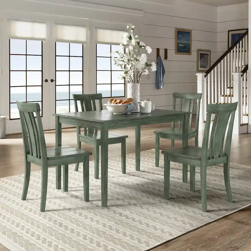 Wilmington II 48-Inch Rectangular Antique Sage Green Dining Set