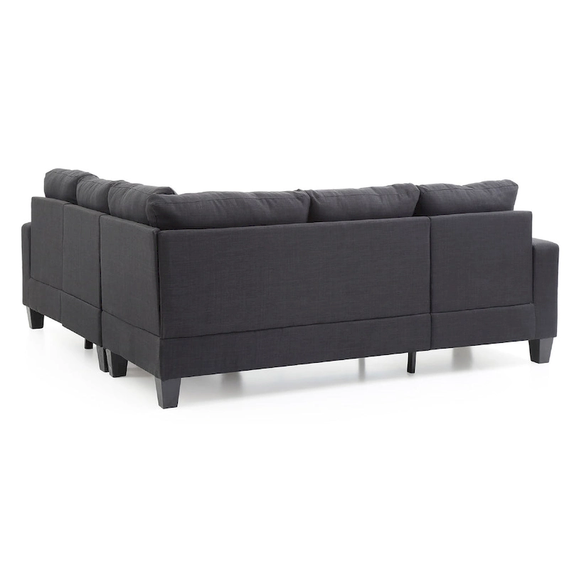 Newbury 82 in. W 2-piece Polyester Twill L Shape Sectional Sofa - 32L x 82W x 35H