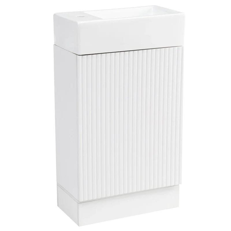 Bathroom Vanity Cabinet with Two-tier Shelf