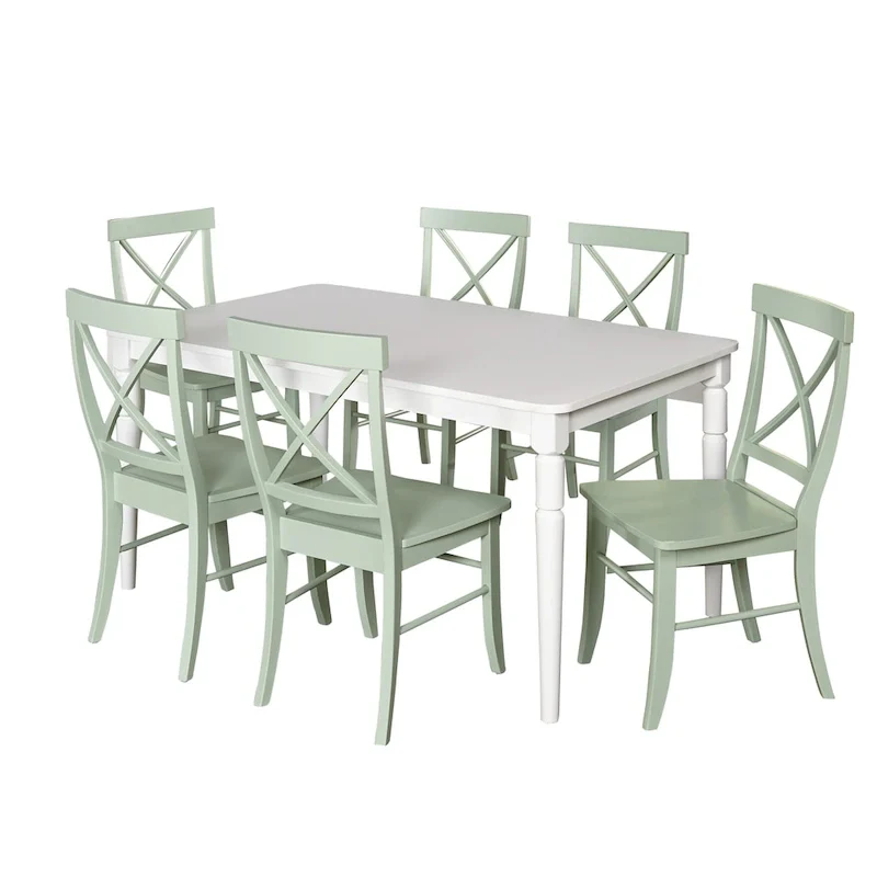 Simple Living 7-piece Albury Cross Back Dining Set