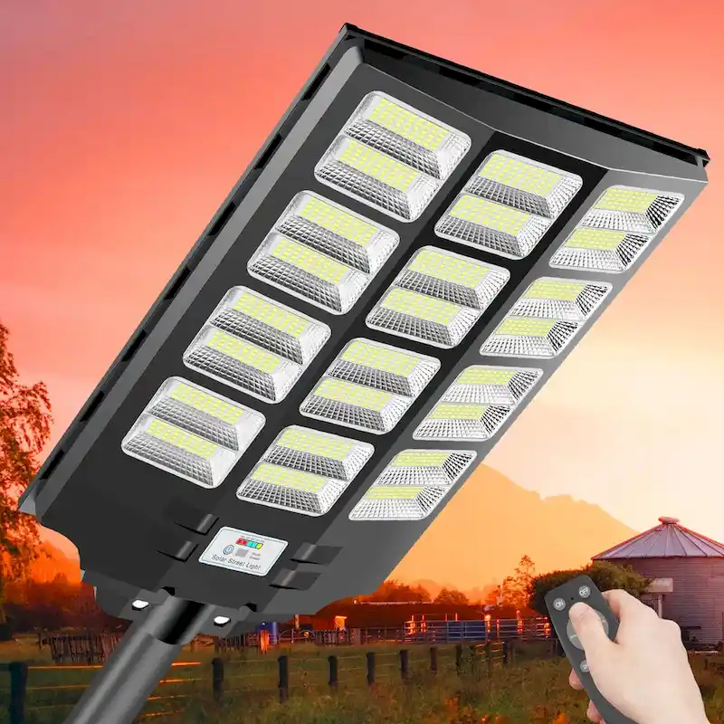 Solar Street Light 300000LM LED Solar Flood Lights Outdoor with Remote Control - 3600W