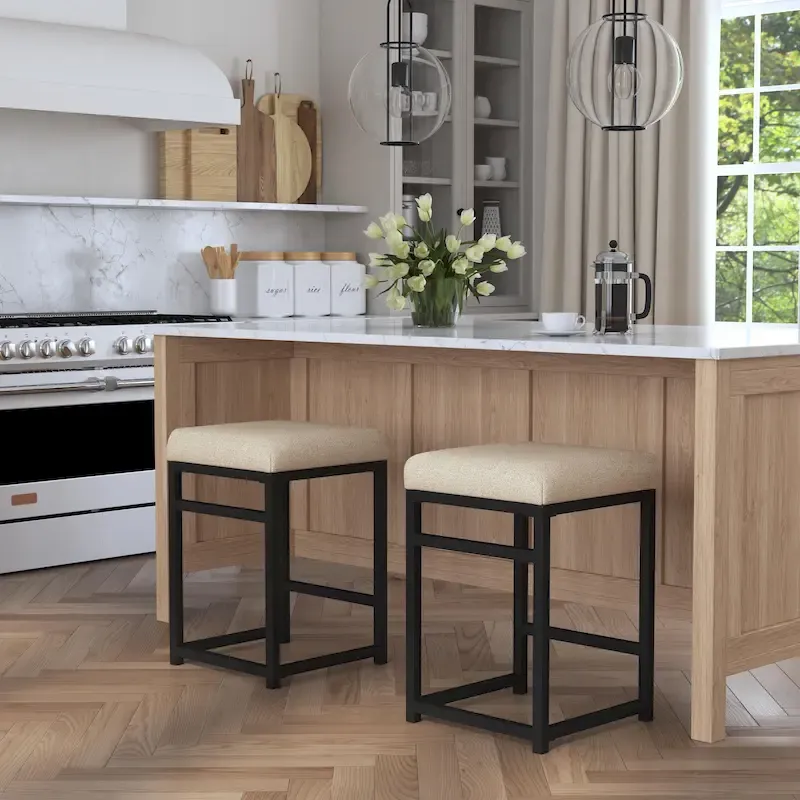 HomePop Backless Metal 24 Counter Stool - 24 inches