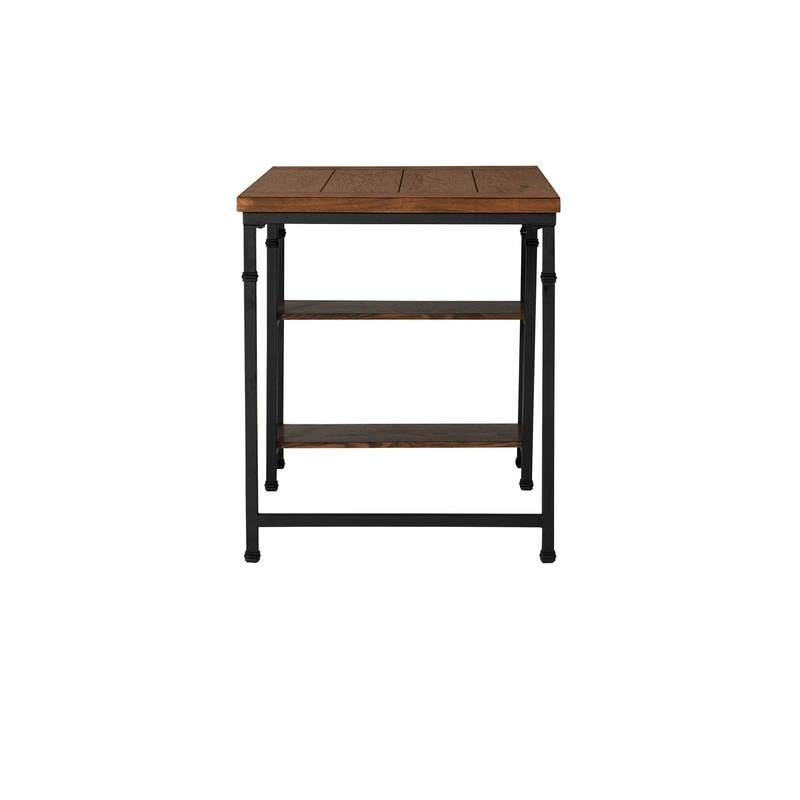 Linon Harrison Metal & Wood Industrial Desk