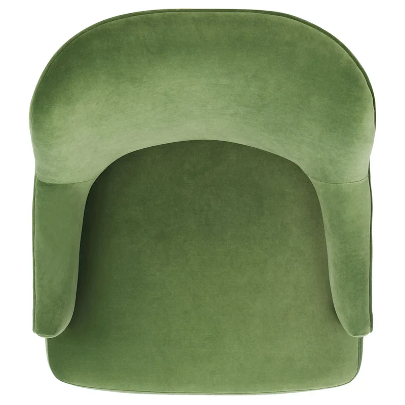 Walnut Velvet Accent Chair - Single Seater