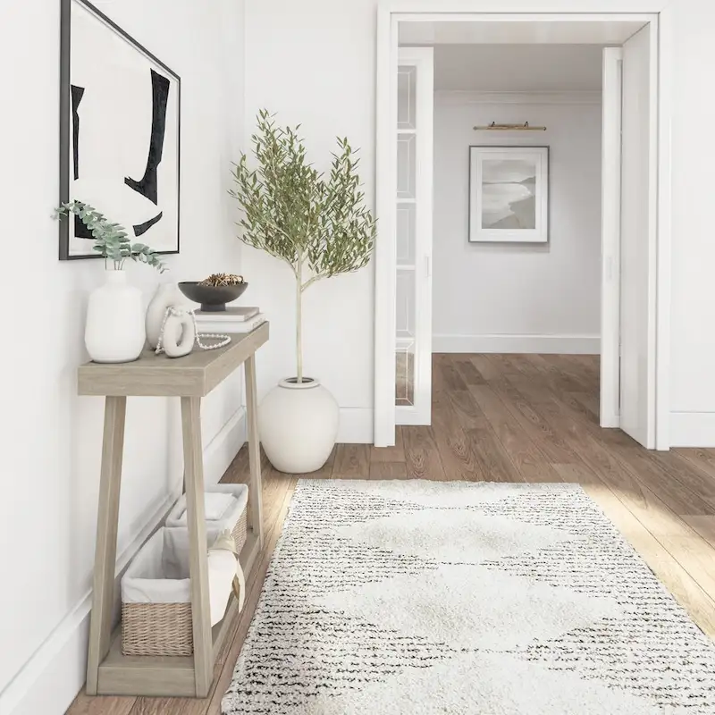 Plank and Beam Classic Console Table with Shelf - 36