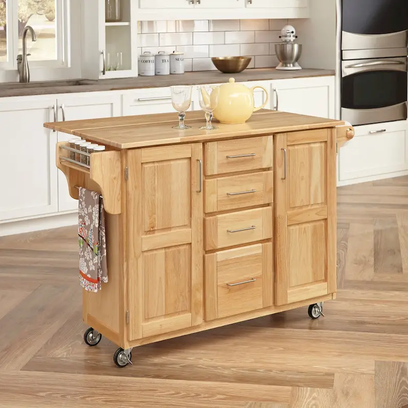 Kitchen Cart with Breakfast Bar
