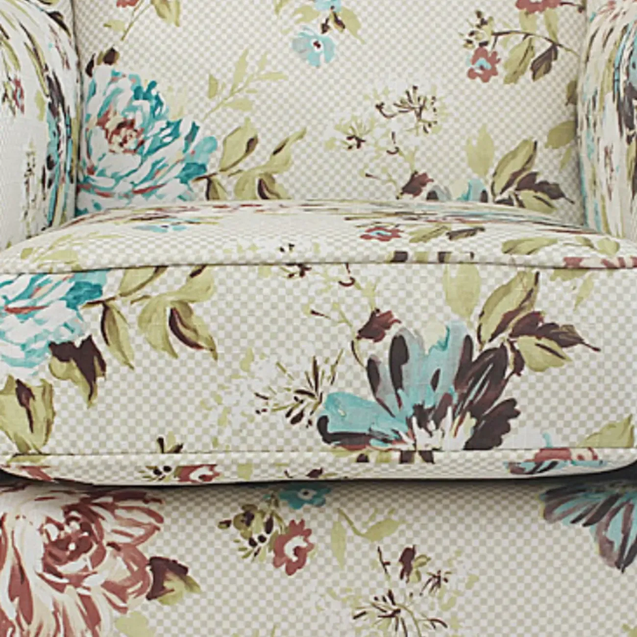 Traditional Leather Wingback Accent Chair with Nailhead Trim