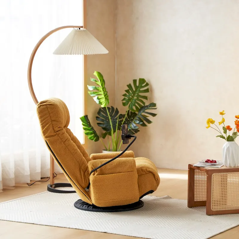 Swivel Leisure Chair with Adjustable Head and Waist