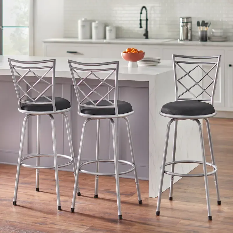 Adjustable Height Swivel Stools (Set of 3)
