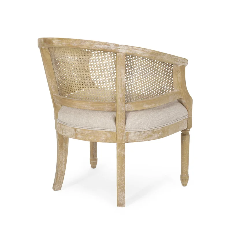 Steinaker Wood and Cane Accent Chair