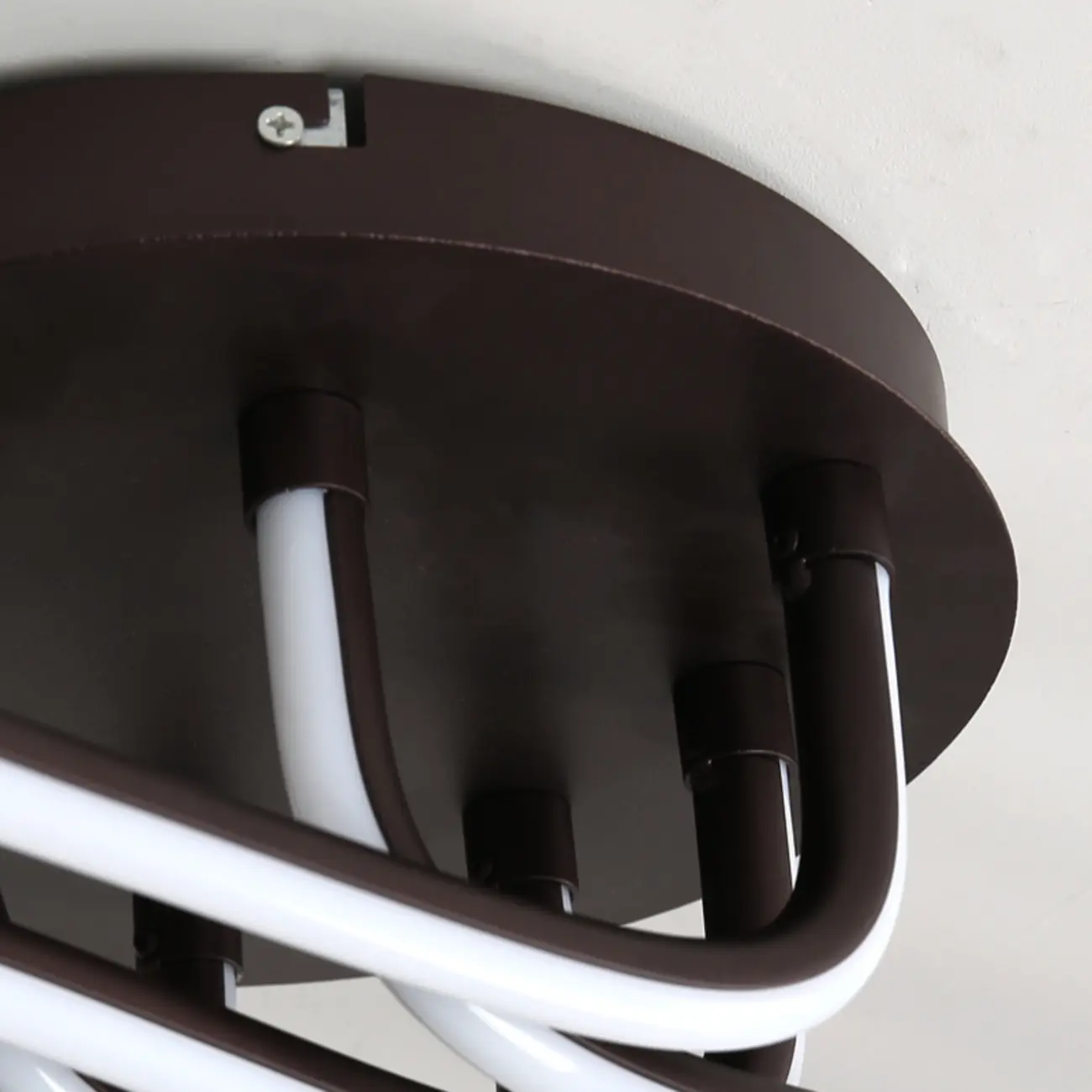 Modern Linear Semi Flush Ceiling Light with Silica Gel Shade