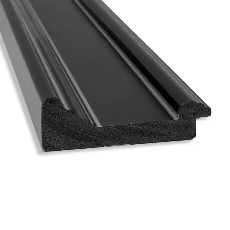 20"x54" Non-Beveled Ridge Black Full Length on The Door Mirror - Amanti Art: Over-the-Door, No Assembly Required