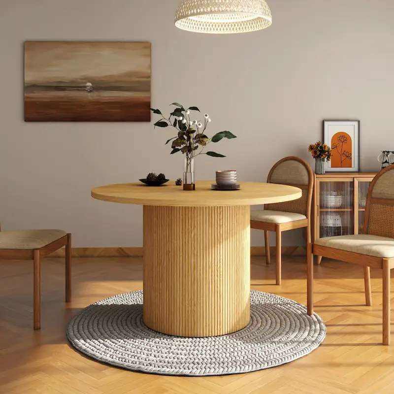 Round Pedestal Dining Table