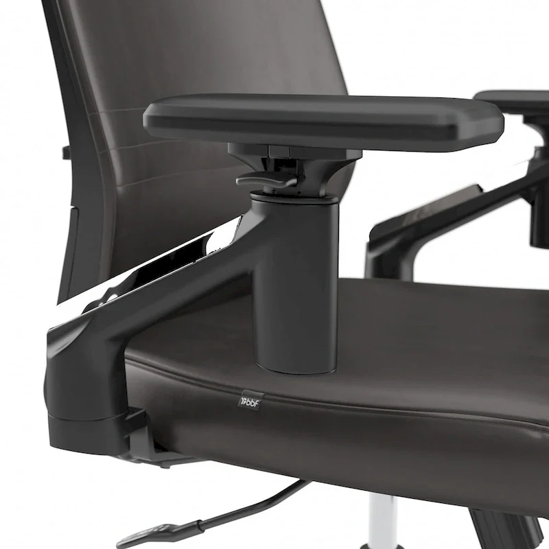 Cabot Mid Back Leather Office Chair by Bush Furniture