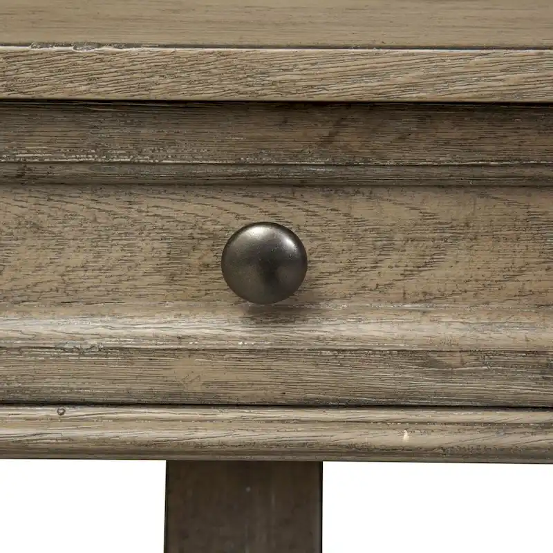 Copper Grove Simply Elegant White, Brown, & Heathered Taupe Writing Desk