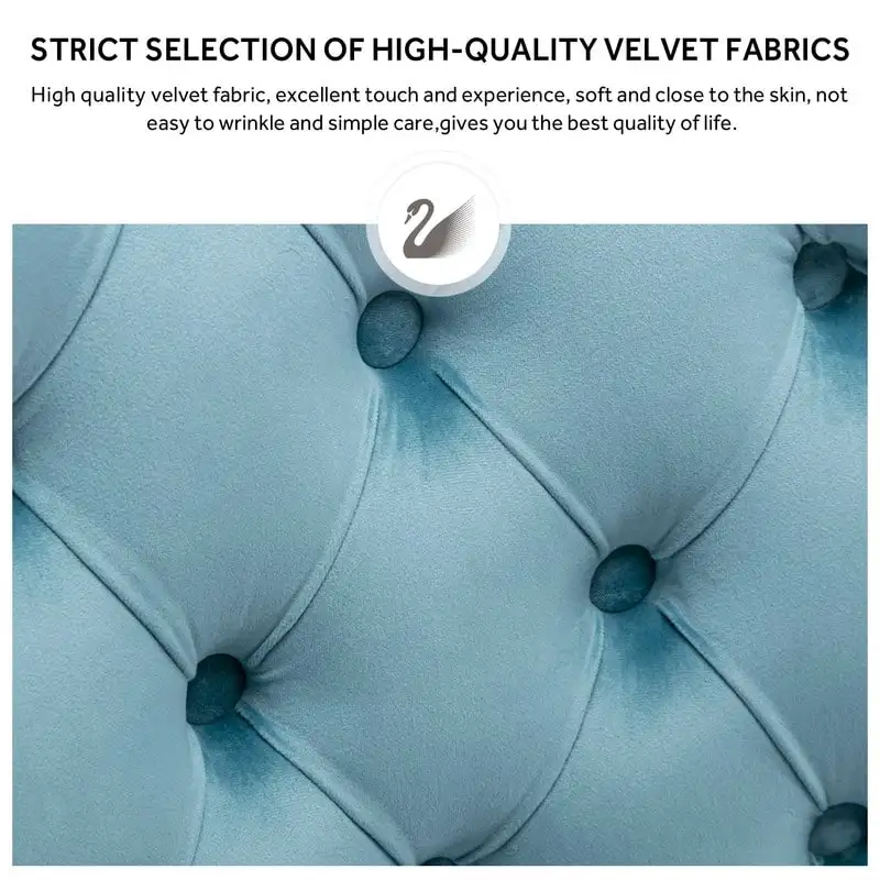 Solid Wood Velvet Upholstered Dining Chair