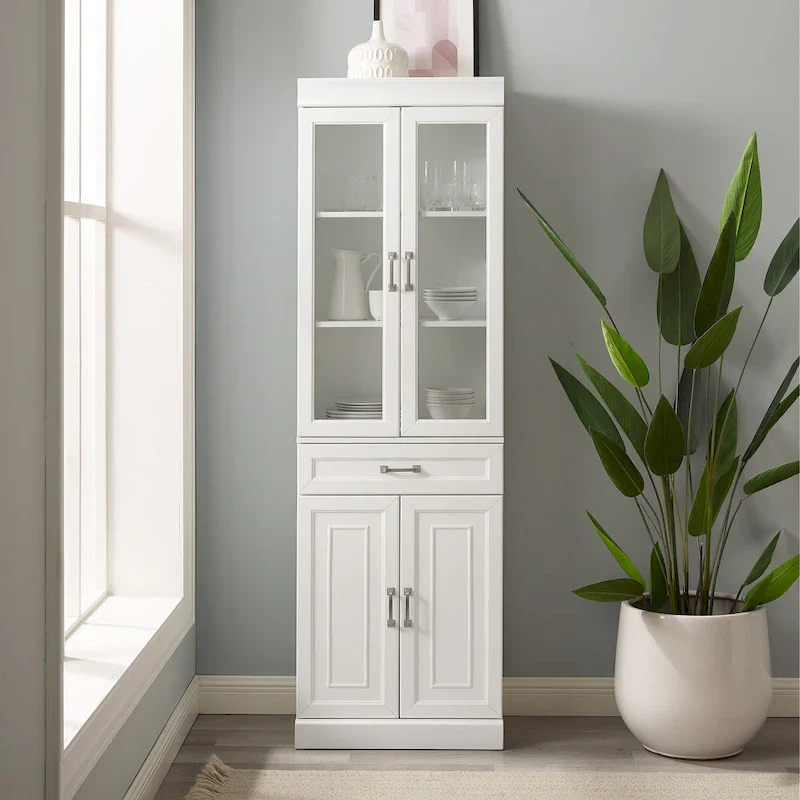 Crosley Stanton Glass Door Pantry - 14.5 x23.75 x78