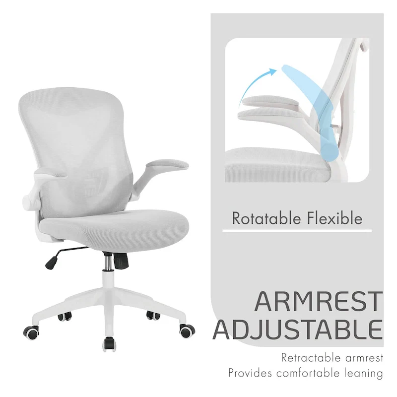 Ergonomic Mesh Office Chair with Nylon Base and Tilt Mechanism