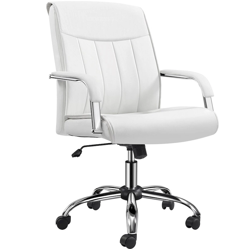 Yaheetech Contemporary PU Leather Executive Chair with High Back
