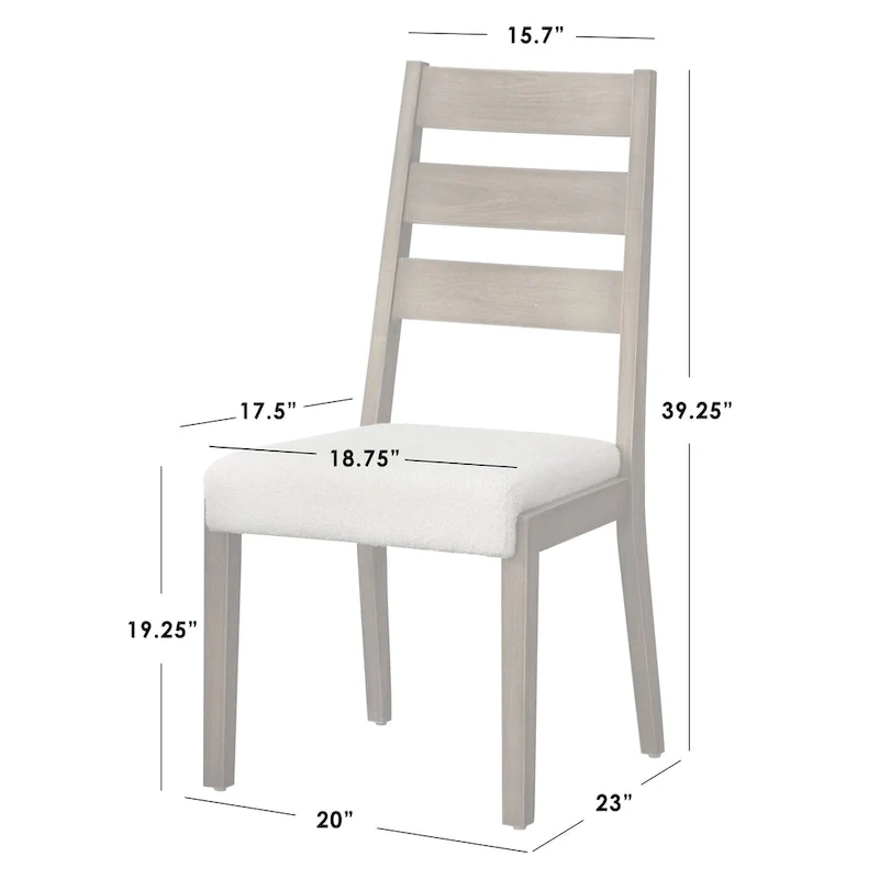 Palmer Solid Wood Dining Chairs - 2 Pack