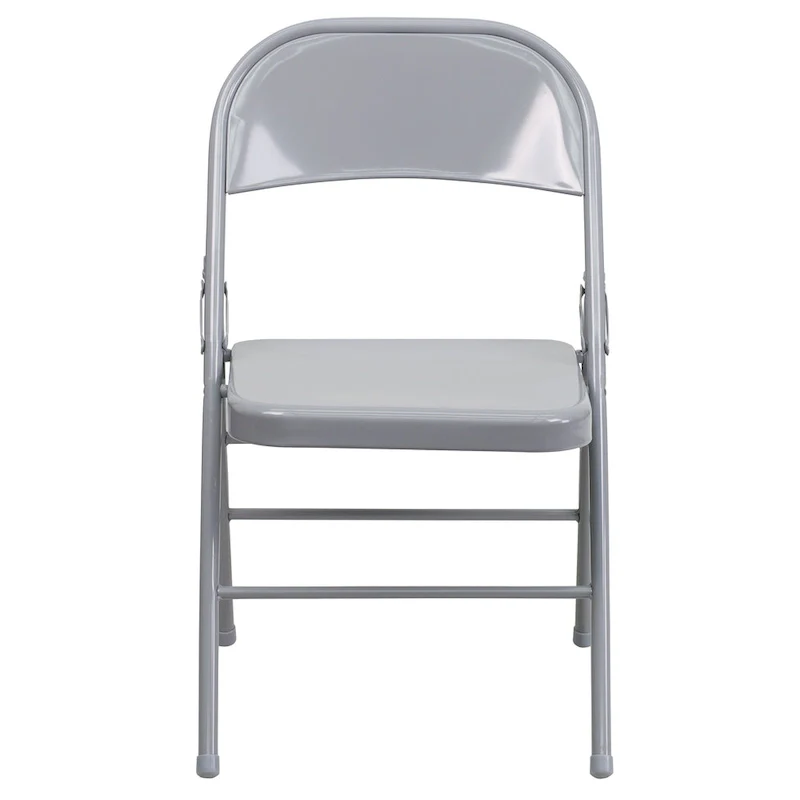 4 Pack Triple Braced & Double Hinged Metal Folding Chair