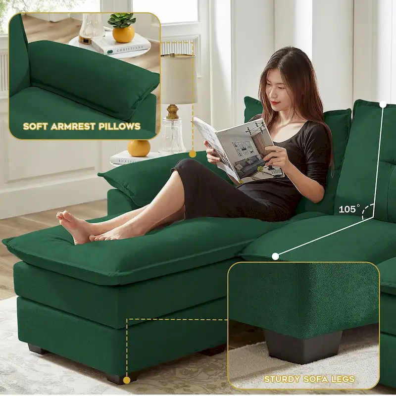 82.28 L Shaped 3 Pieces Living Room Sets