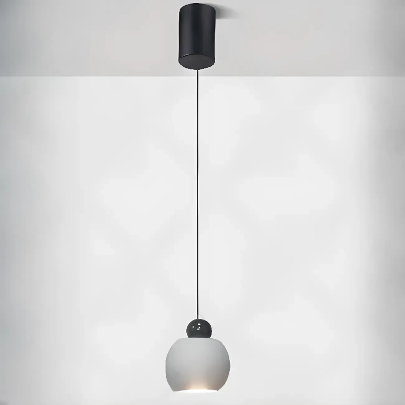 Modern Glass Globe LED Bedroom Hanging Pendant Light