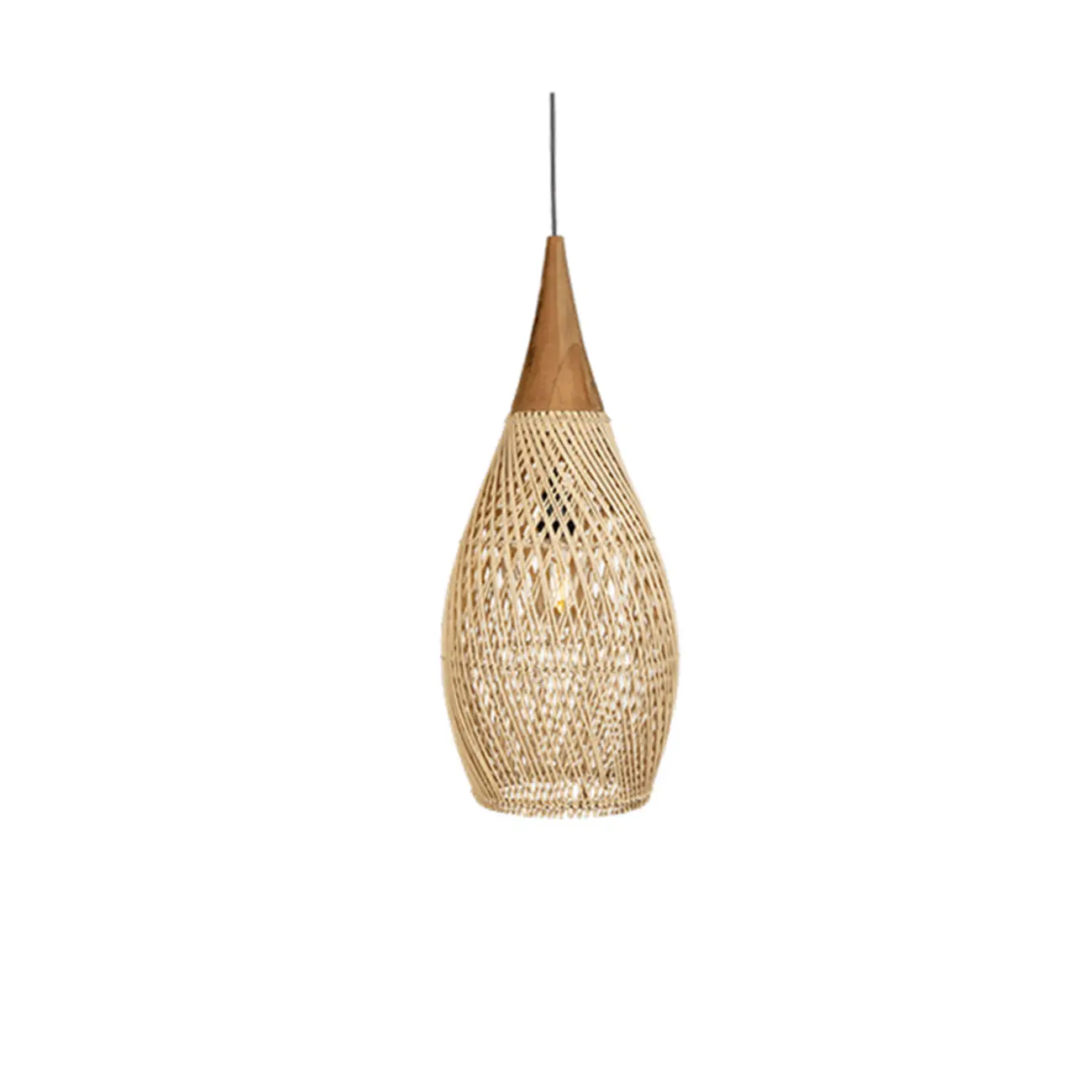 Wabi sabi style Rattan Bamboo Pendant Lights