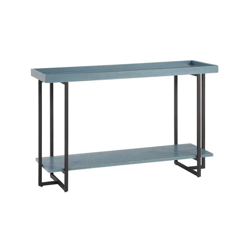 Farmhouse Metal 1-Shelf Sofa Table