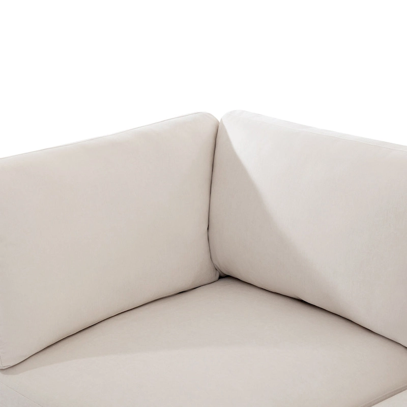 100.4 Spacious U-Shape 6 Seater Sectional Sofa with Removable Ottomans and Pillow, Flexible Configuration