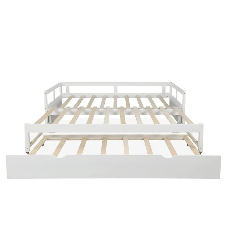 Extending Daybed with Trundle, Wooden Daybed with Trundle
