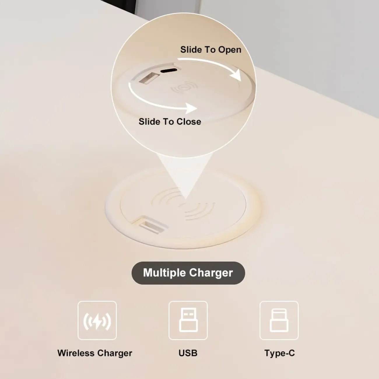 Compact White Wooden Cube Side Table with Open Shelf