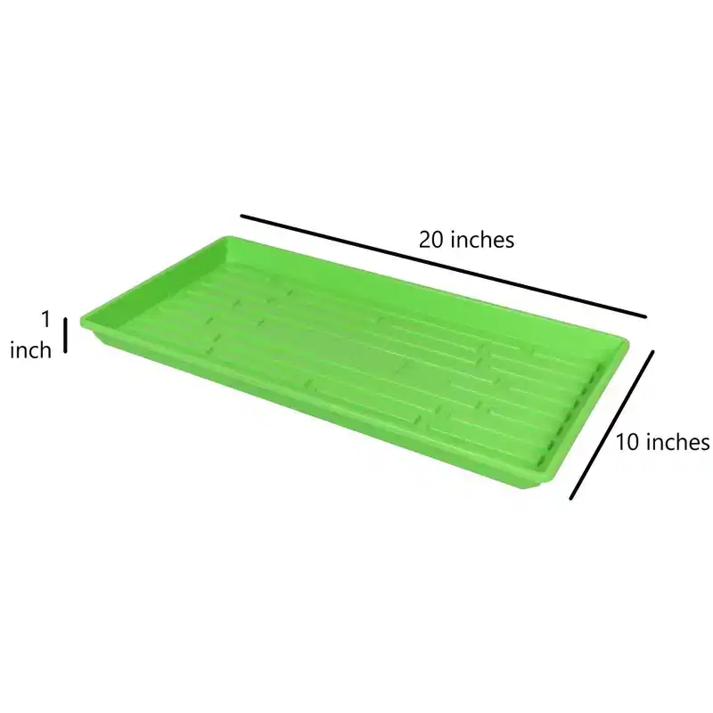 SUNPACK 10 x 20 Heavy Duty Shallow Plastic Seed Starting Tray, 1
