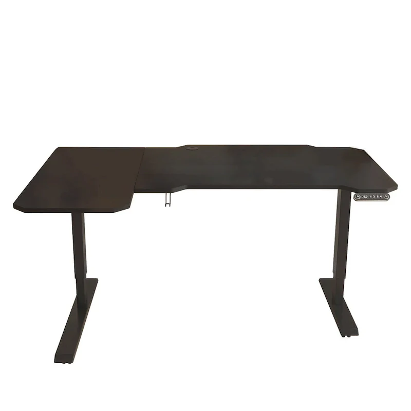 59  Adjustable Black L Shape Standing Desk