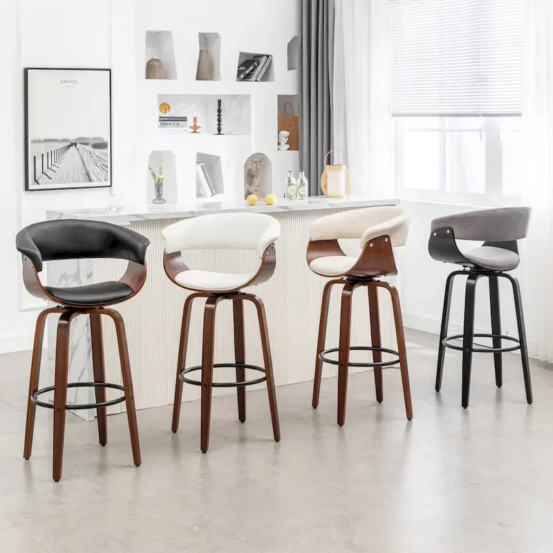 Lalit Padded Modern Bar Stool (Set of 2 Stools)