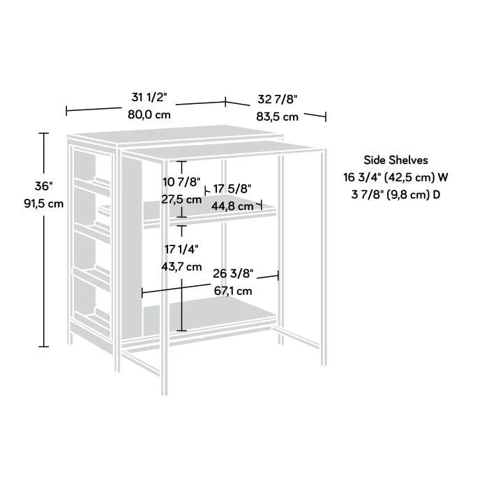 Kitchen Island Baltic Oak/white