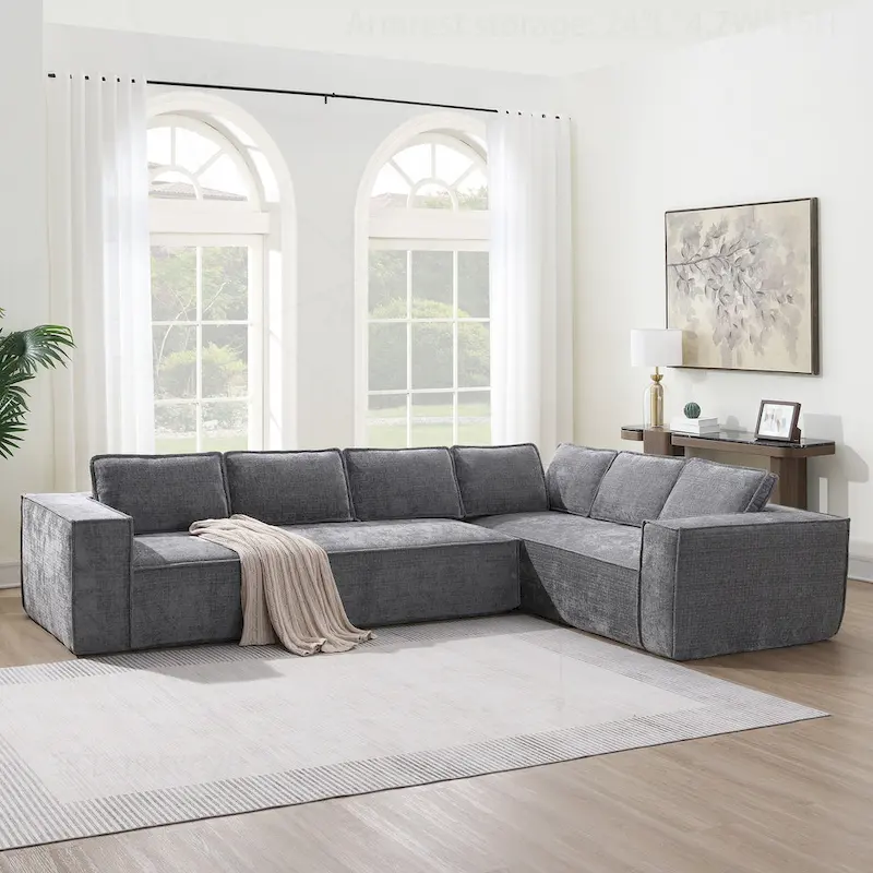 Minimalist Modular Sofa with Advanced Materials for Comfort and Style