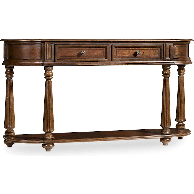 60 Inch Long Rubberwood Console Table