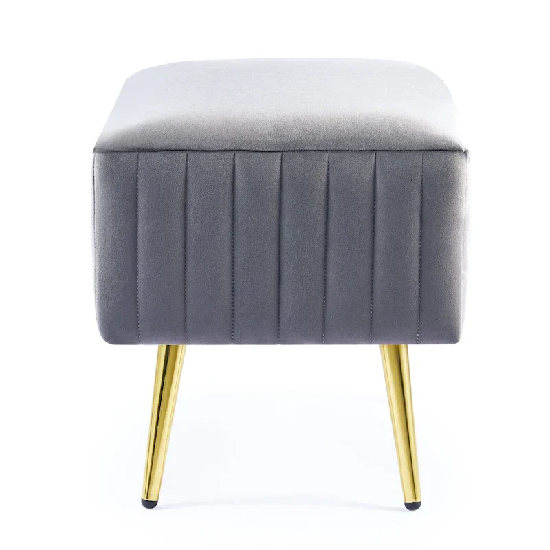 CO-Z 24-inch Modern Upholstered Entryway Bench with Velvet Seat