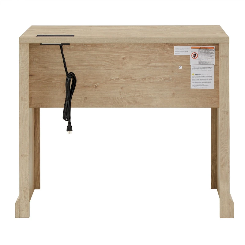 Hinesburg 35 in. Writing Desk with USB Charger by iNSPIRE Q Classic