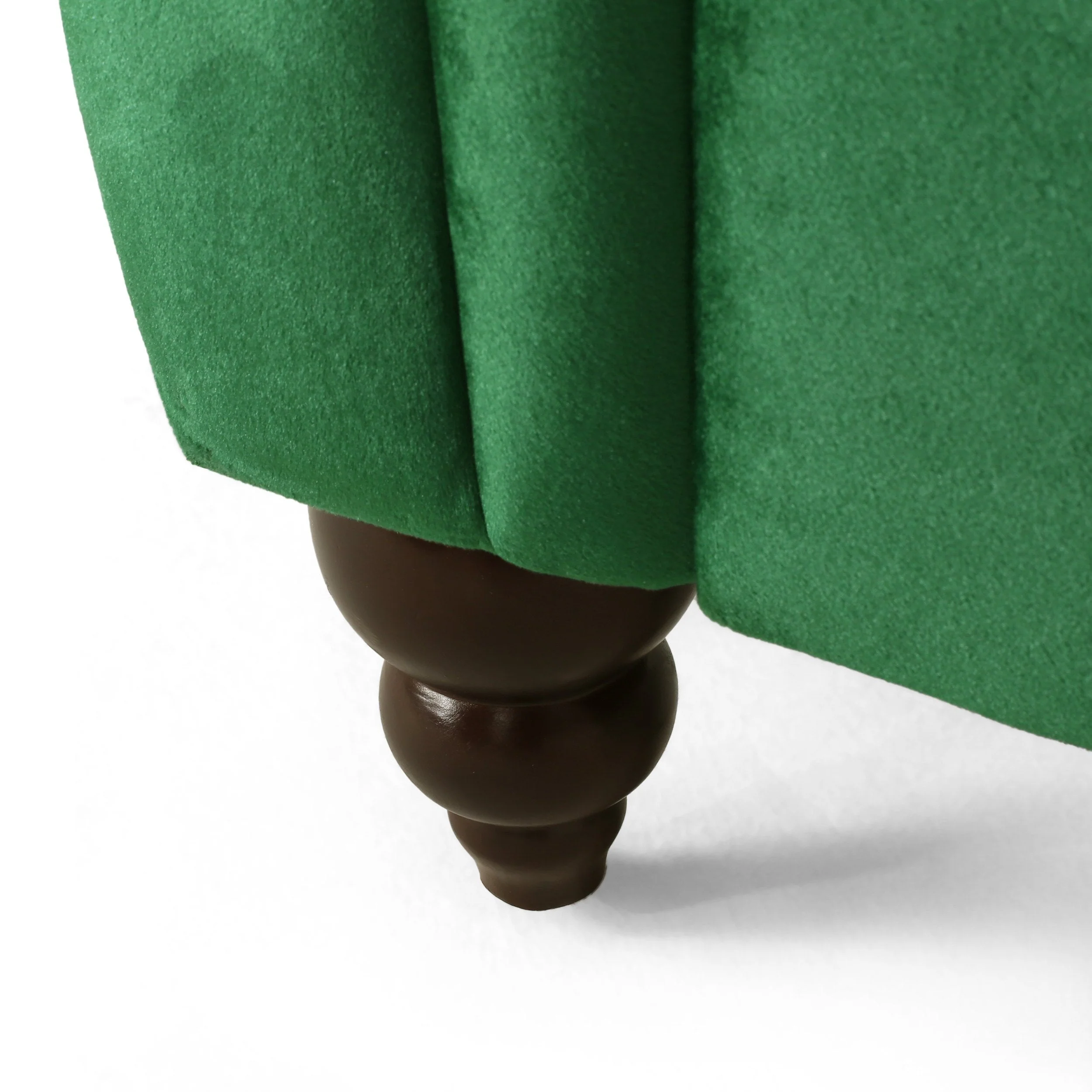 Modern Glam Tufted Velvet Tete-a-Tete Chaise Lounge with Accent Pillows - NH838413