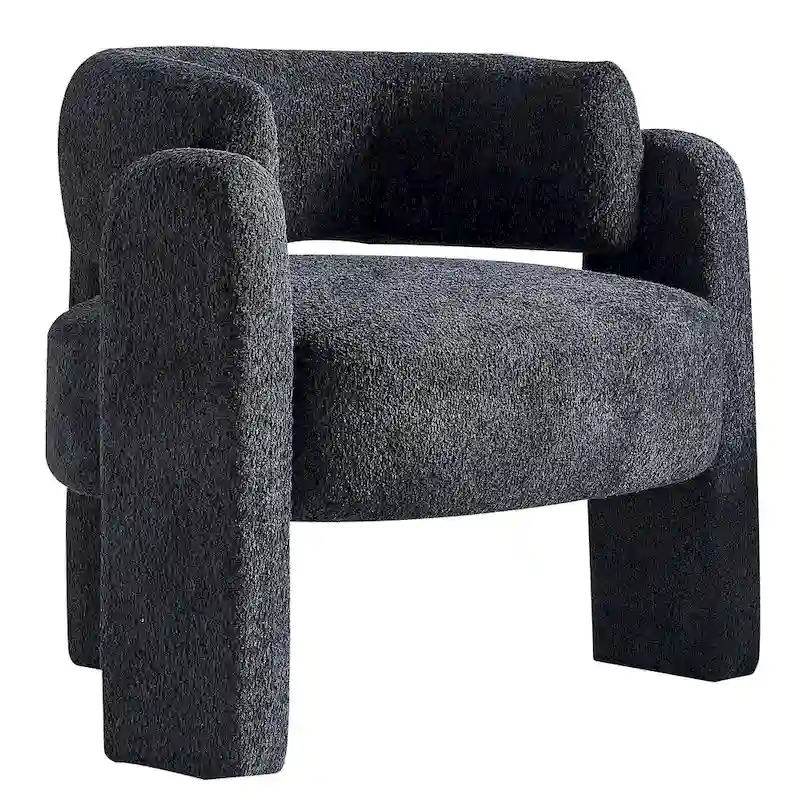 Boucle Upholstery Accent Chair