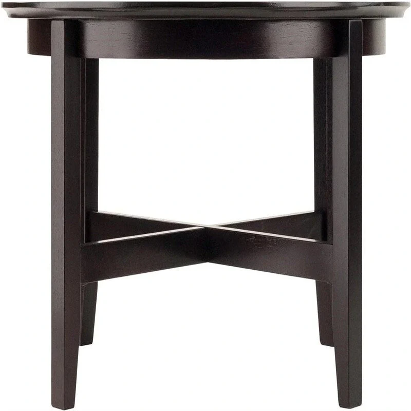 Wood Toby Occasional Table Espresso - 30 D x 30 W x 18.11 H