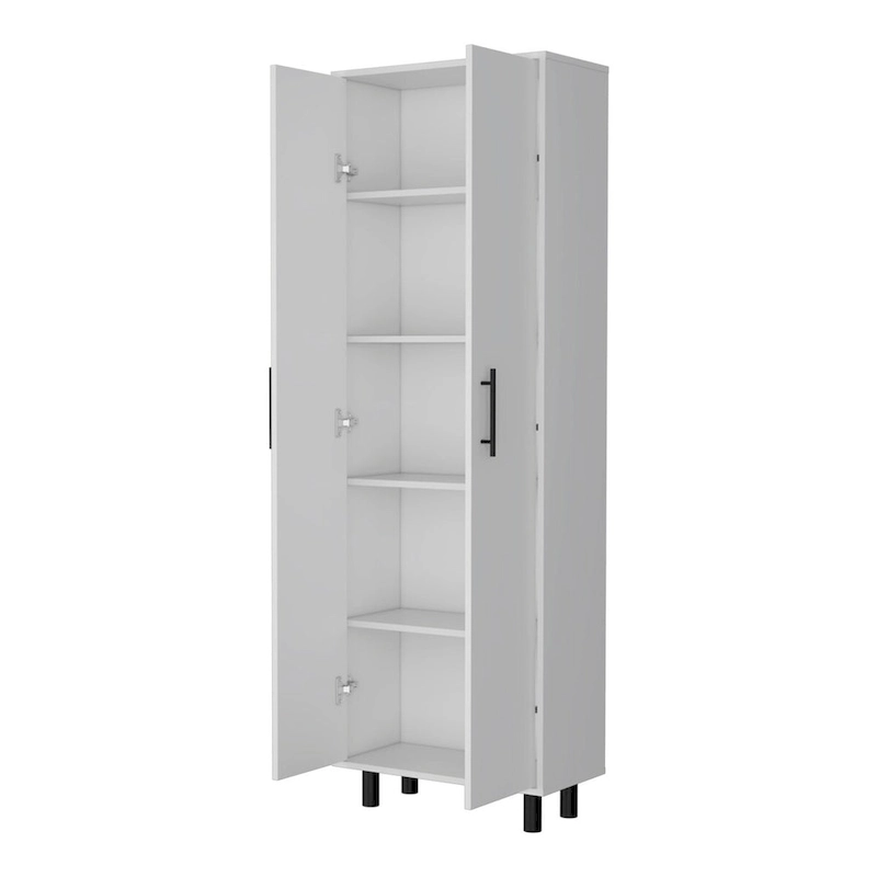 71  White Tall Pantry Cabinet - 23.60