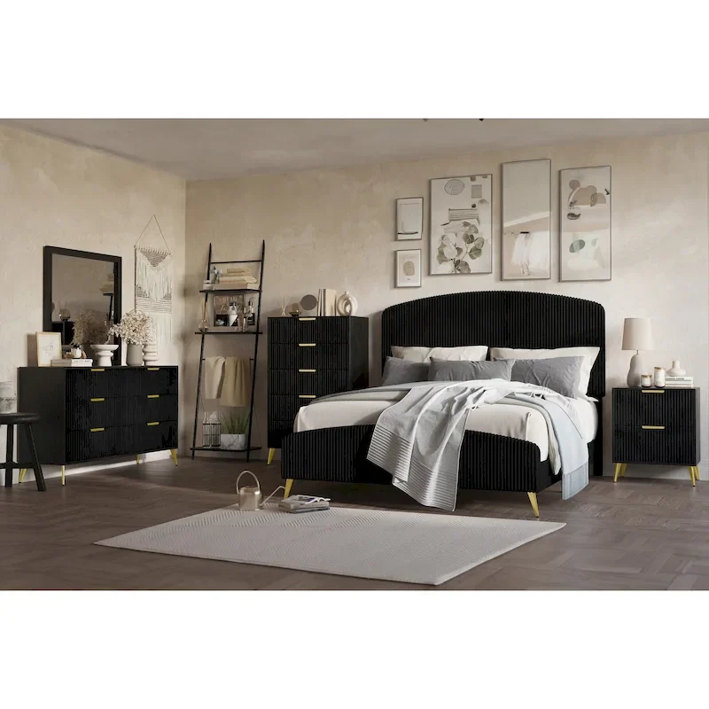New Classic Furniture Worthington 4-piece Bedroom Set with Nightstand