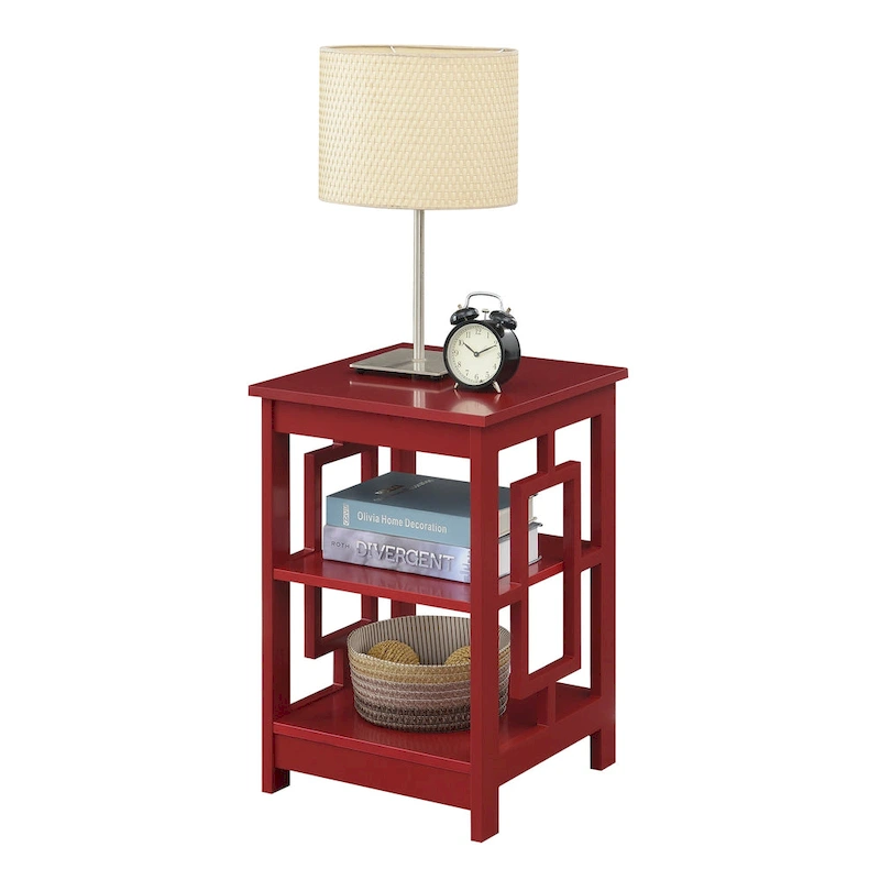 Convenience Concepts Town Square End Table with Shelves