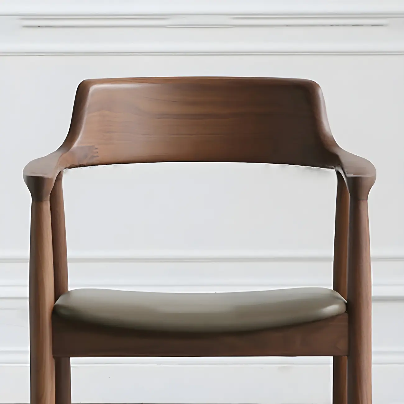 Mid Century Solid Wood Dining Chair Set of 2