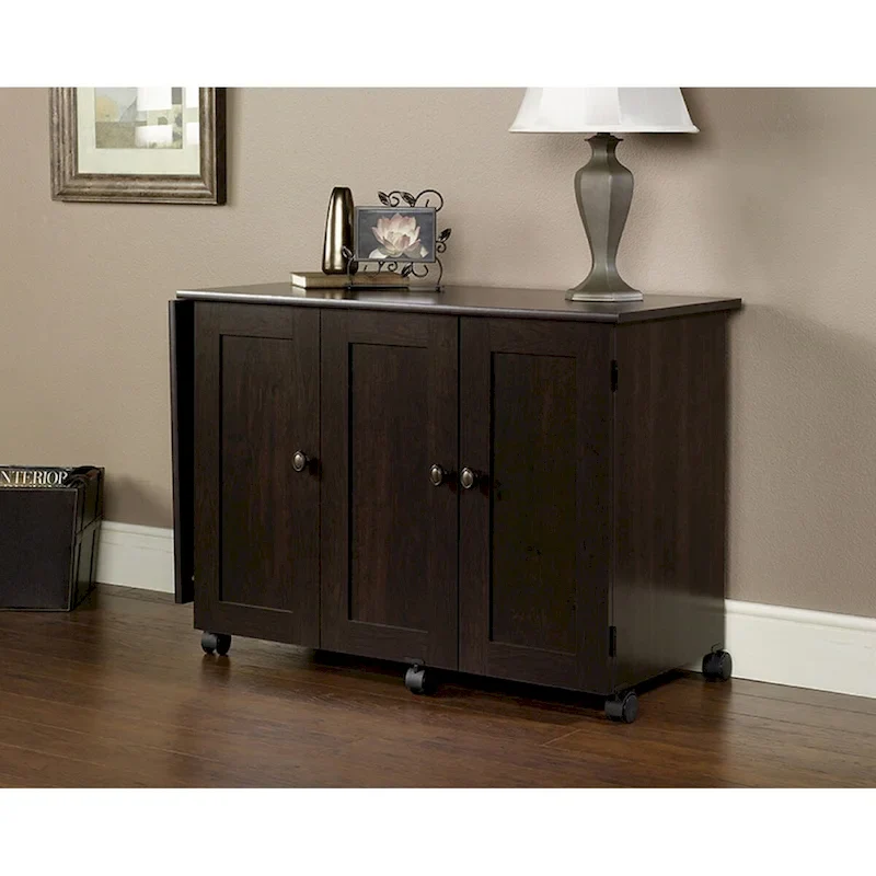 Sauder Select Collection Easy Rolling Sewing and Craft Table/Cart