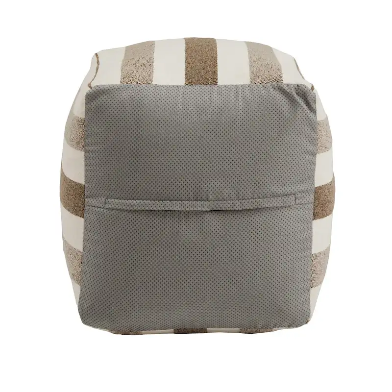 Upholstered Square Pouf Ottoman